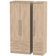Harlech Tall 3 Door 4 Drawer Wardrobe